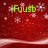 Red pixelated background with scattered light spots and a horizontal white stripe at the bottom, featuring green text reading 'Fyusb' in the center.