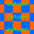 Green text reading 'autumn' repeated across a blue and orange checkered background with diamond-shaped patterns.