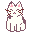 A 4x3 contact sheet of pixel art cat animations with varying poses and expressions on a gray background.