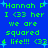 Blue background with green pixelated text reading "Hannah P I <33 her we are squared 4 life!!! <33" and light blue star-like sparkles scattered throughout.