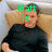 A person in a black shirt sits against a light background with beige cushions, text above head changes from 'Matt Is' to 'Damon Hott'.
