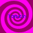 Four identical spiral patterns in magenta and pink with blue text "Tamzin" overlaid on each spiral.