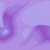 Purple and light purple abstract wave pattern with small bright blue highlights on a dotted background.