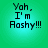 Green gradient background with pixelated text reading "Yah, I'm Ashy!!!" in four identical quadrants.