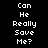 Pixelated text with three of 'Can He Really Save Me?' text, each having a blue highlight on one word per