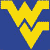 Static pixel art icon featuring a bold yellow 'W' with blue accents on a solid blue background, rendered in a low-resolution, blocky style typical of early 2000s digital graphics.
