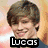 Four celebrity headshots arranged in a with black text labels below each, showing Lucas, Taylor, Edward, and Sterling against varied backgrounds