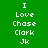 Green background with white pixelated text listing names and pronouns, red rectangular highlights shifting across different text lines in