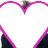A static buddy icon featuring a white heart with pink outline, text elements including 'edward cullen', and partial phrases about glittery boyfriends.