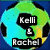 Four soccer ball-themed buddy icons arranged in a , each with distinct text overlays and color schemes