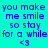 Four pixelated display identical text and symbols on cyan, purple, magenta, and light blue backgrounds with no visible animation changes