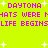 Pixelated text and star shapes on a bright yellow background with no visible animation changes.