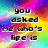 six with pixelated text over a rainbow gradient background, displaying phrases about life and relationships