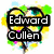 Heart-shaped icon with colorful splatter background, displaying text and symbols in black rectangular overlays.