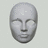 Pixelated grayscale face icon with closed eyes on light gray background, surrounded by cyan text reading 'Scary Kids Searing Kids' in four instances.