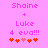 Pixelated pink text on a solid pink background with red and orange heart symbols below, showing two animation frames where the hearts shift position.