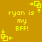 Yellow pixelated text and geometric shapes on a solid brown background with repeated patterns.