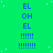 Green background with blue text 'EL OH EL' and dotted lines, repeated in a pattern across the image