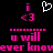 Pixelated pink text and symbols on black background with a white heart outline above the leftmost 'i' character.
