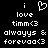 Pixelated white text and symbols on black background, with a heart symbol replacing the 'o' in 'love' in the first frame.