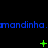 Blue text repeats horizontally across black background with green pixelated symbols changing position and shape in three