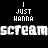 A black-and-white animated icon displays repeating text patterns with partial letter variations across and