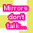 Pixelated text in bright pink on a yellow and white striped background, arranged in two with partial phrases