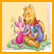 Two static frames of a Winnie the Pooh cartoon animation showing character interactions in different settings.