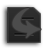 Static square icon with dark gray background featuring two black horizontal bars and a curved arrow symbol in lighter gray.