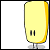 Static pixel art icon of a yellow cylindrical object with two vertical black bars resembling pause symbols on its front, set against a white background.
