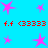 A static image with a bright cyan background featuring pink star shapes and red text elements
