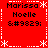 Red background with white dashed borders and snowflake corners, displaying four identical text blocks with names and numbers.