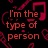 Red text on black background with repeating musical notes and microphones, displaying a quote about laughing in silence.