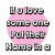 Four pink circular backgrounds with pixelated text reading "If u love some one Put their Name in a Heart can Be broken But a circle. Circle Not a heart, cause a Goes on forever!" arranged in two