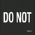 A four- displays text in white pixelated font on dark backgrounds, with the bottom-right empty