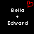 A black background displays two identical pixelated text arrangements with a red heart symbol above them.