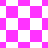 A static image of a checkerboard pattern with alternating pink and white squares, some of which are rotated into diamond shapes.