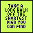 nine identical pixelated text on a bright green background, each displaying the phrase "TAKE A LONG WALK OFF THE SHORTEST PIER YOU CAN FIND" with one letter highlighted white in sequence