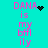 Cyan background with pink text reading "DANA is my bffily" and animated black pixel clusters changing shape near the text.
