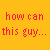 A four- with text and two photographic portraits, yellow and blue background containing red pixelated text
