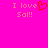 Pixelated text on bright pink background with red heart symbol replacing 'o' in 'love', two identical versions side-by-side.