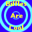 Blue background with four identical circular light blue rings containing yellow text reading "Biffles Are Cool" in a