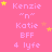 Pink background with repeated text and yellow stars; animated sequence shows star positions shifting across frames.