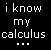 Black background with colorful text and dots; 'i know my calculus...' in white, 'you' in blue script, '+' in cyan, 'me' in pink cursive, followed by multiple green 'us' texts surrounded by colored dots.