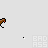 Pixel art animation of a yellow-shirted figure and brown chicken in multiple poses against light gray background with 'BRD ASS' watermarks.