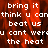 Red and black pixelated background with white text repeating 'bring it think u can beat us u cant were the heat' in a pattern