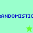 Pixelated blue text repeats horizontally across a split background of light cyan and bright green, with two star icons changing color between frames.