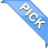 Blue triangular banner with white pixelated text 'AICX' on a gray background, rendered in low-resolution pixel art style.
