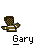 Pixel art icon of a character with brown hair and striped shirt, labeled 'Gary' below, transitioning from static text to animated 'What Chu Talkin Bout?' text.