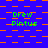 Static image with blue background and orange checkered pattern, featuring repeated green text 'Drew Pintus' in multiple